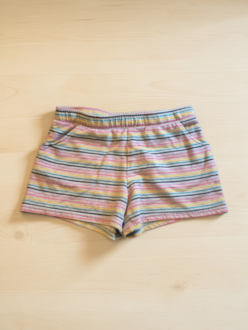 Carter's Kids Striped Waistband Pants - Pink, Yellow, Teal, Gray